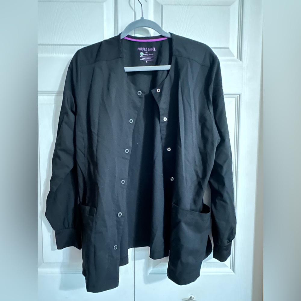 Purple Label by Healing Hands scrub jacket